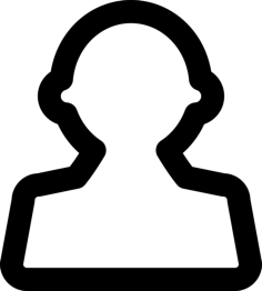Male User Outline Vinyl Svg File, Free Vectors File